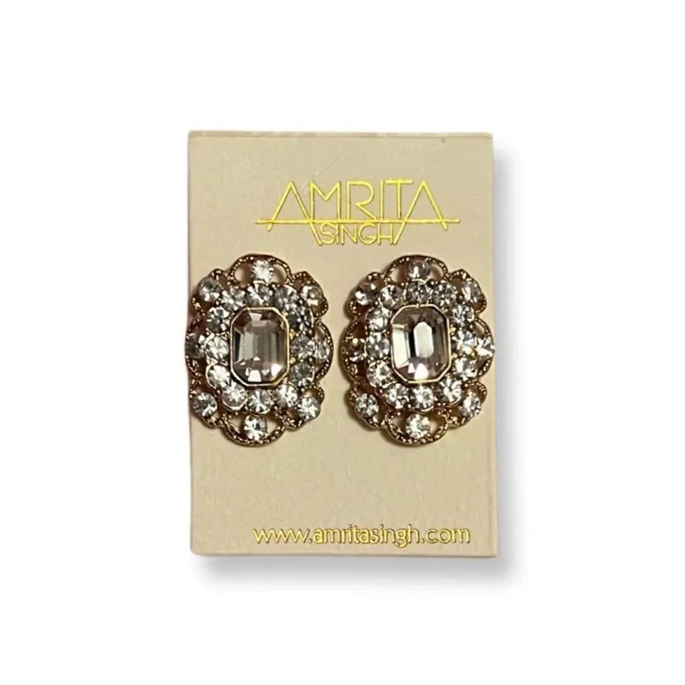 Amrita Singh Gorgeous Rhinestone Stud Earrings